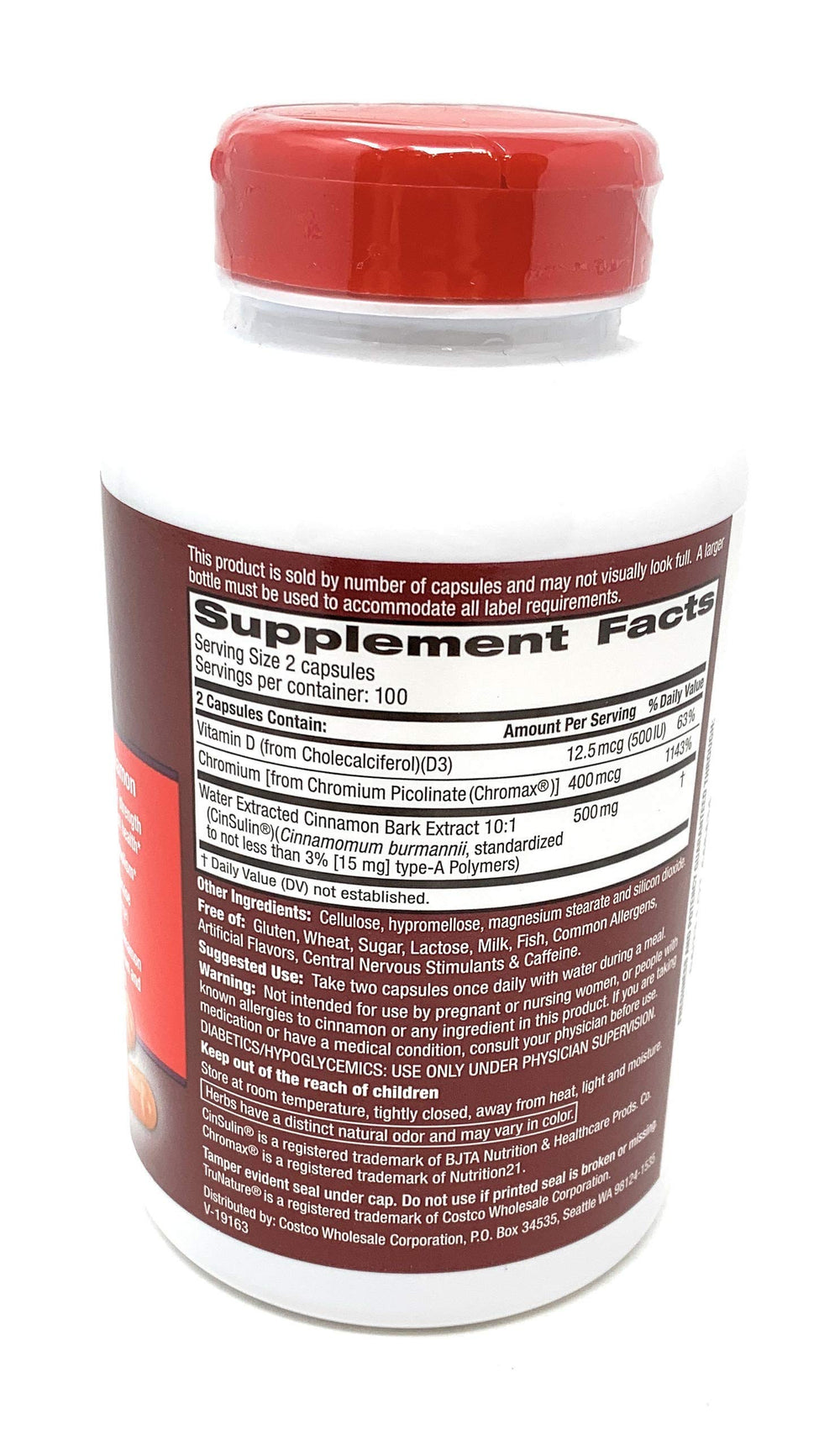 TruNature CinSulin two-bottle bundle communicates value and convenience.