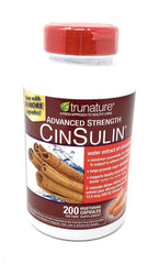 TruNature CinSulin capsules image highlights vegetarian capsules for daily routines.