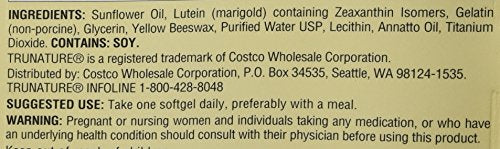 TruNature Vision Complex capsules in hand show portable, easy-to-use daily supplements.