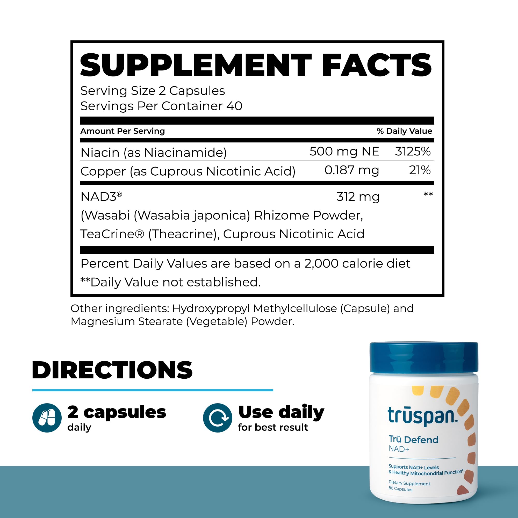 Tru Defend capsules ready for easy daily intake