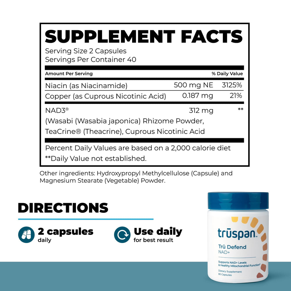 Tru Defend capsules ready for easy daily intake