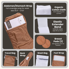 Trust Your Gut neck wrap enables soothing oil contact around the neck area for relaxation.