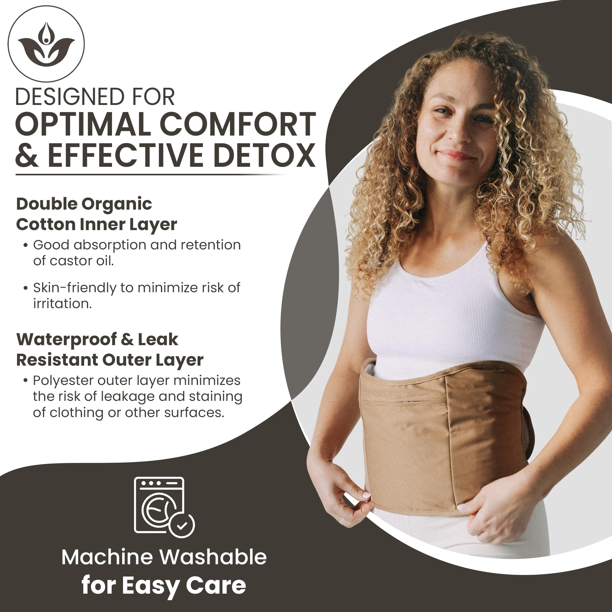 Trust Your Gut extra cotton cloth improves absorbency and versatility during wrap sessions.