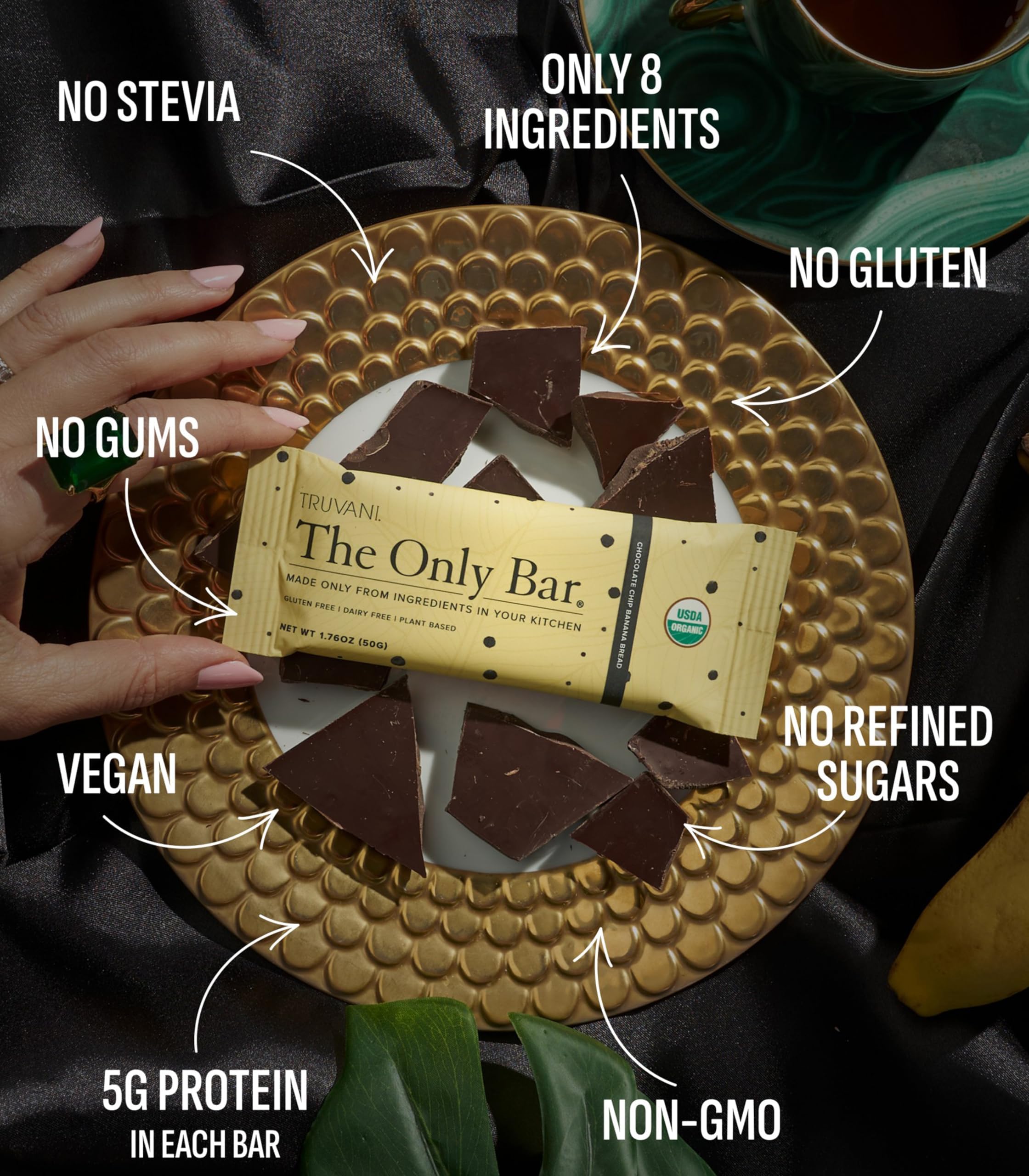 Truvani individually wrapped bars offer convenient, mess-free portability.