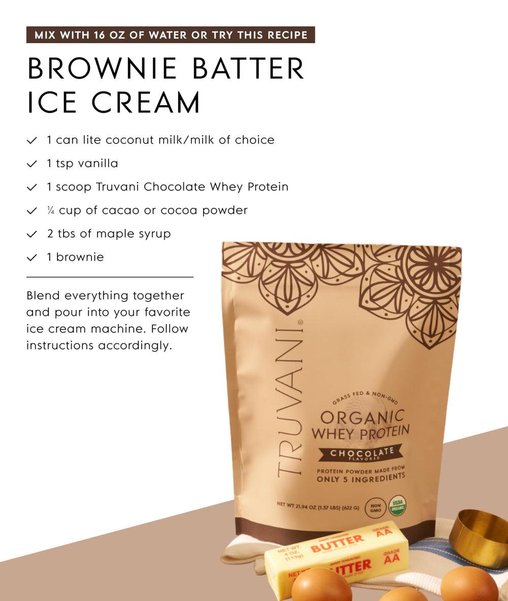 Chocolate-flavored shake in a glass, showcasing rich real-ingredient taste