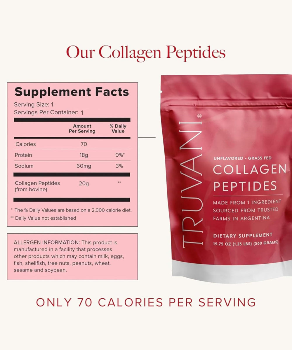Truvani Collagen Peptides dissolves easily in hot or cold drinks