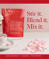 Truvani Collagen Peptides blends smoothly into smoothies
