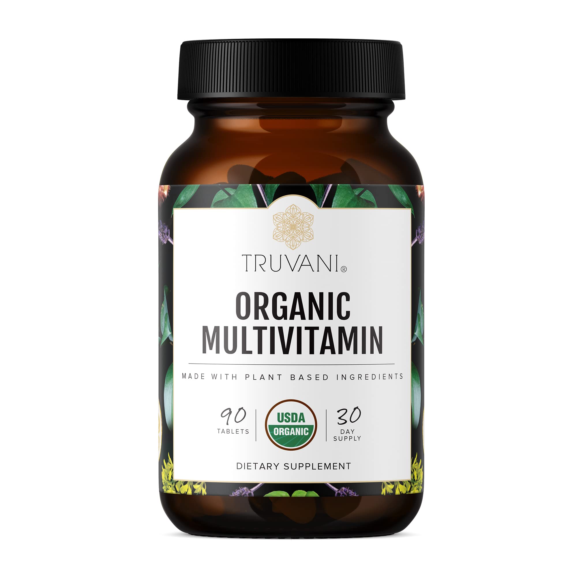 Truvani Daily Organic Multivitamin bottle for convenient daily wellness