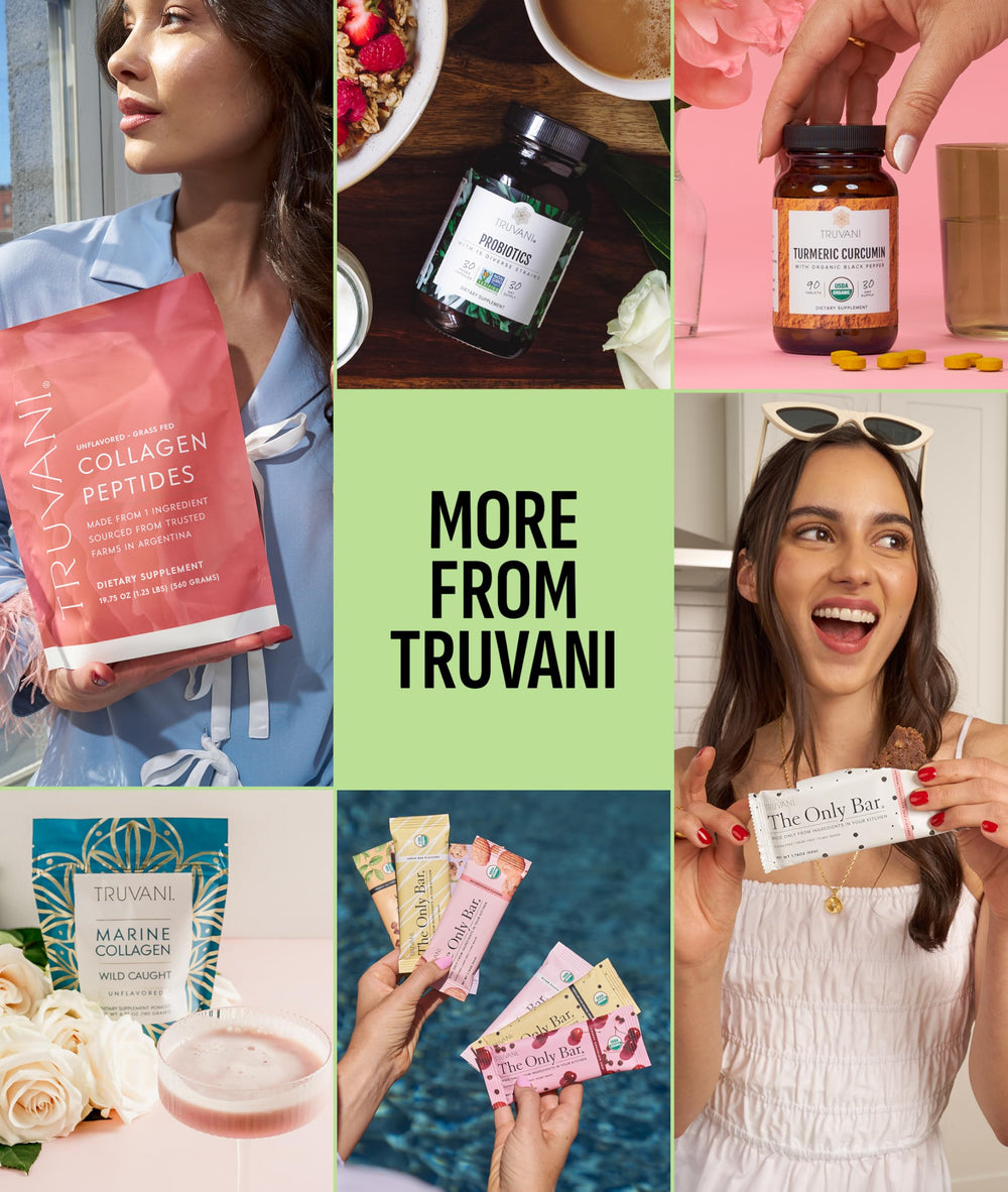 Truvani gluten-free and dairy-free powder in a jar