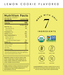 Truvani Lemon Cookie protein powder scoop for convenient measuring.