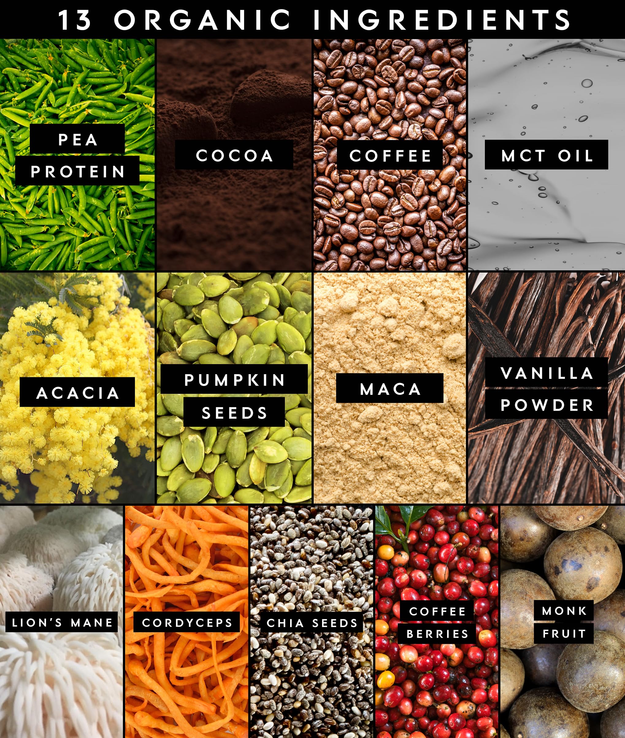 Truvani organic coffee powder pouch ready for quick caffeine boost.