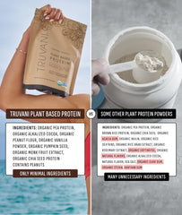 Truvani organic label close-up highlighting clean, certified ingredients
