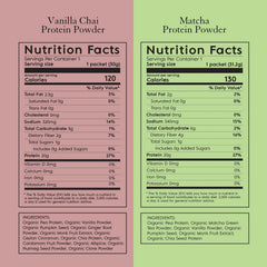 Truvani organic pea protein label emphasizes USDA Organic and clean ingredients.