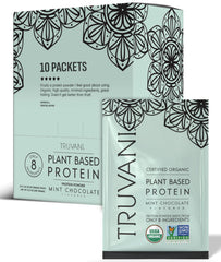 Truvani mint chocolate packaging front for quick on-shelf recognition