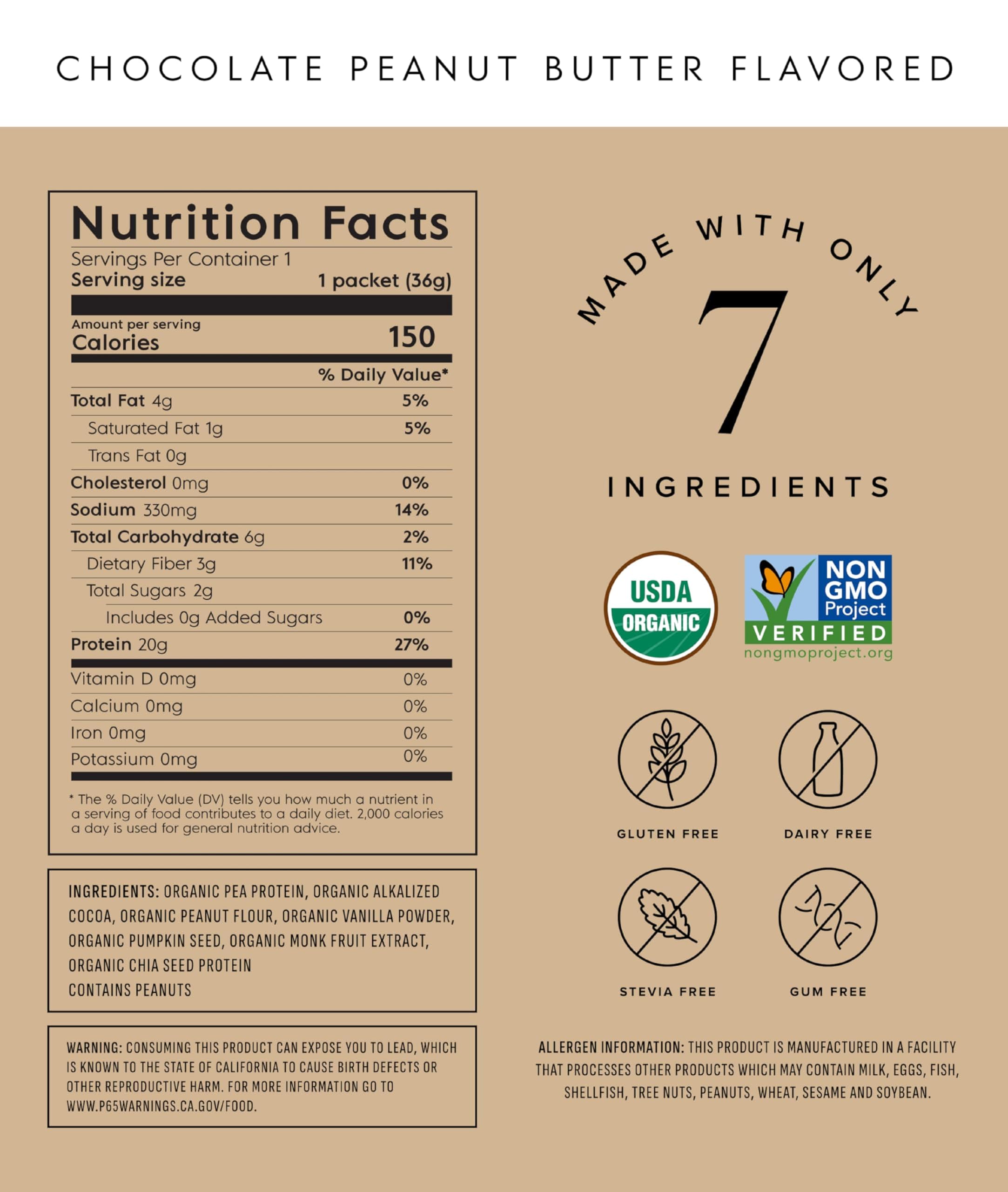 Truvani travel packet shows single-serving pea protein for convenient low-carb fueling on the go
