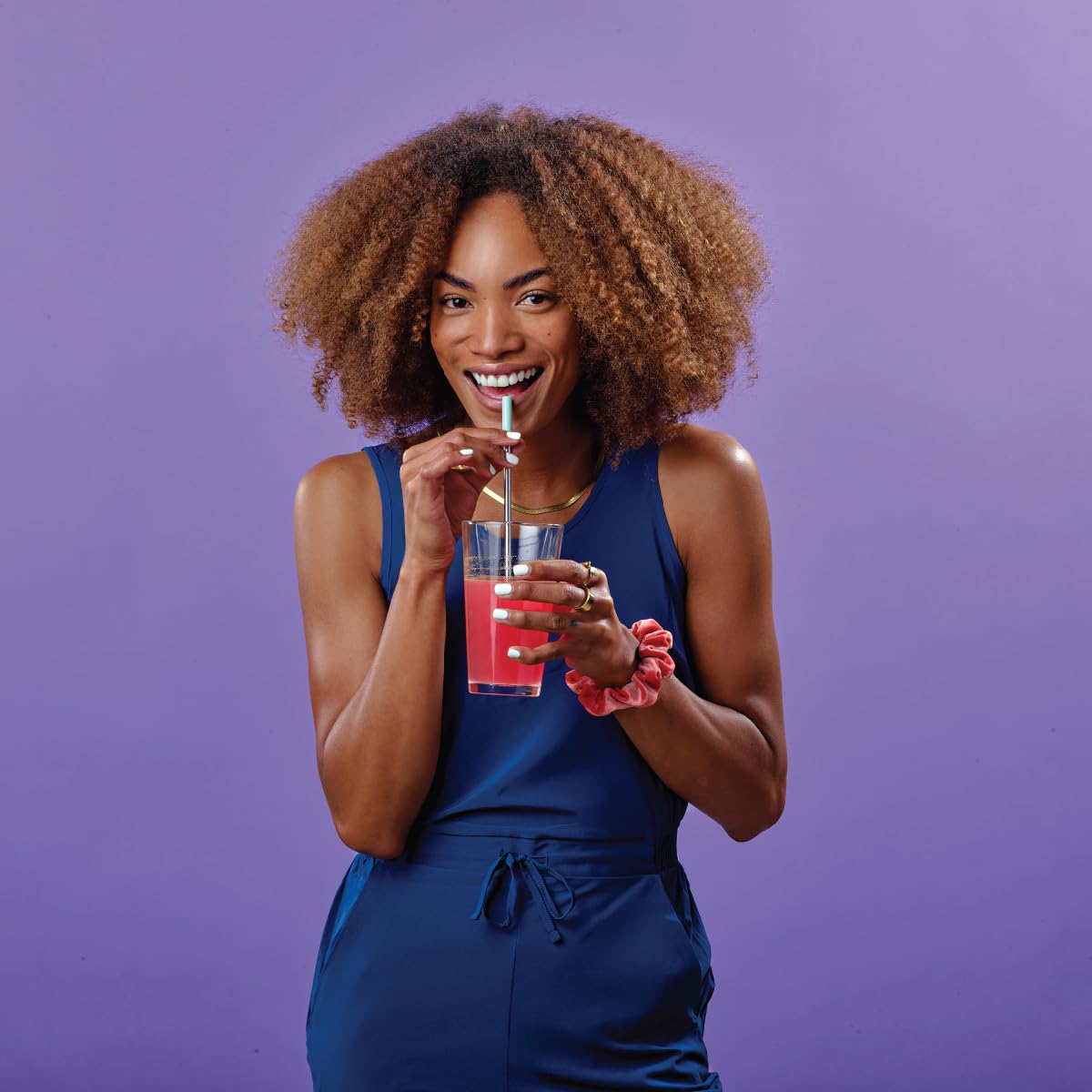 Active lifestyle scene with Truvy Heart & Hydration grape as a quick refreshment.