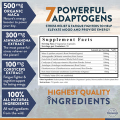 TruWild Adaptogen Maca capsules highlight daily resilience