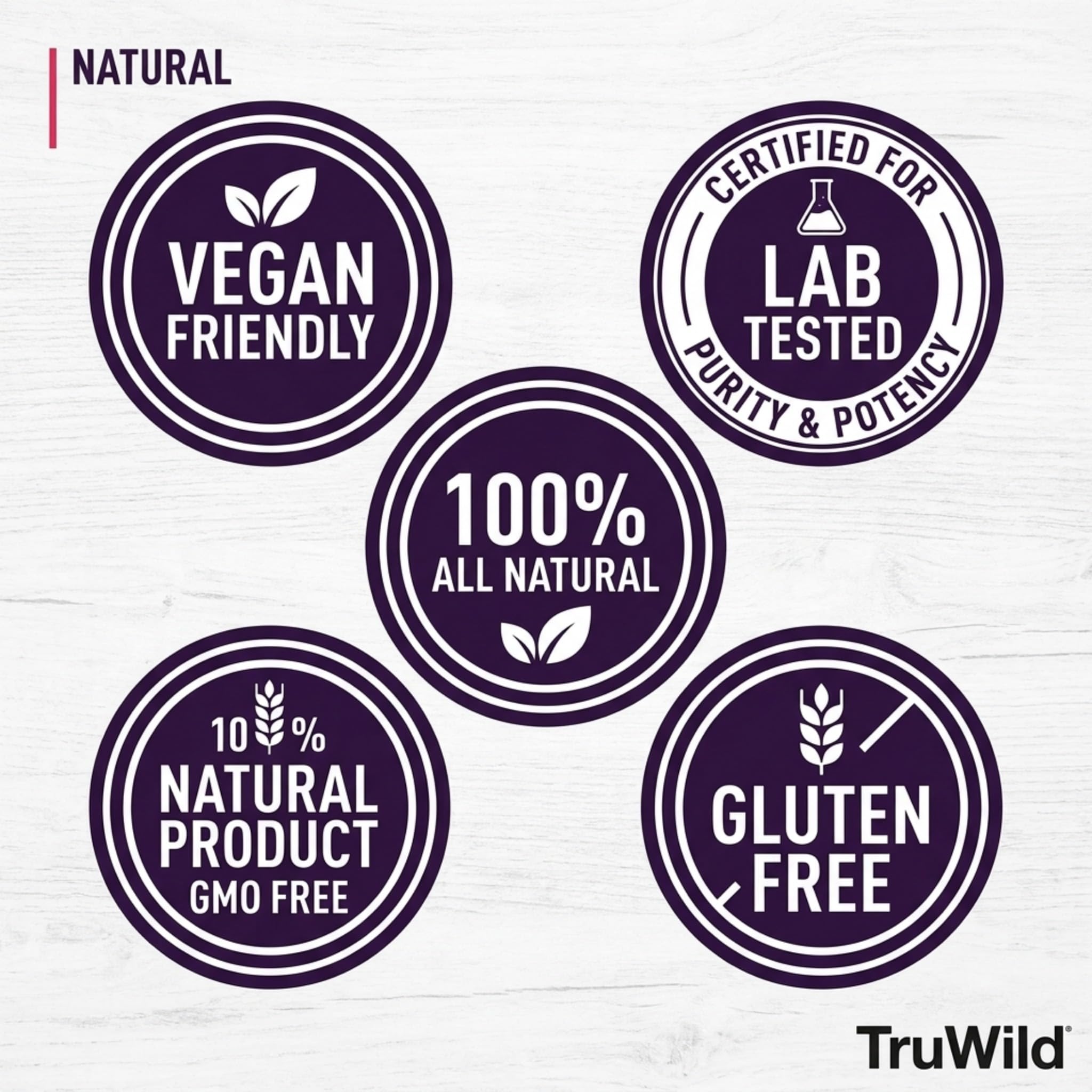TruWild Kombucha Powder packaging and serving suggestions for on-the-go wellness.