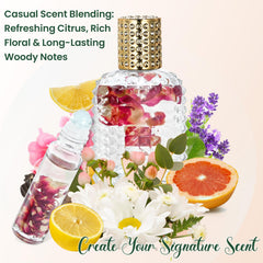 TSVATE roller bottles 10ml amber—UV-protected storage for lasting fragrance.