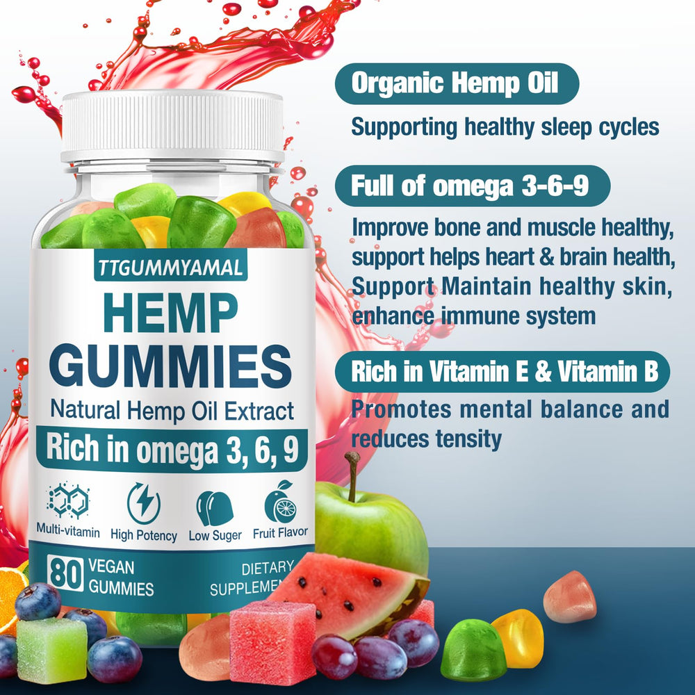 TTGUMMYAMAL gummies-arranged close-up highlights easy-to-chew calm moments.