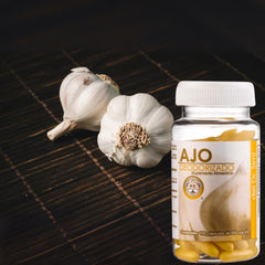 Tu Salud Plus Organic Garlic Pills in a bottle for a clean, odor-free intake.