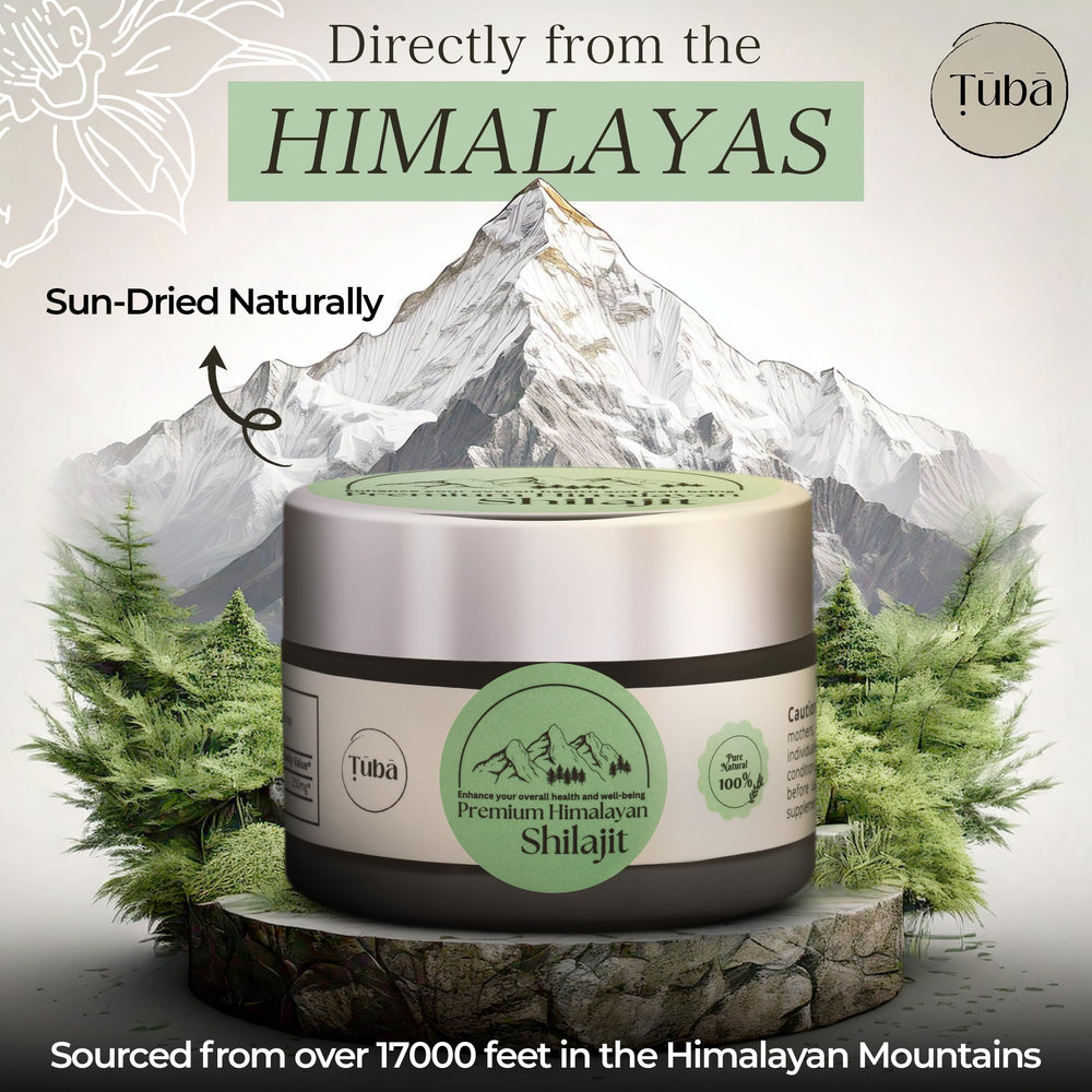 TUBA dosing spoon with Shilajit for precise 250-500 mg portions