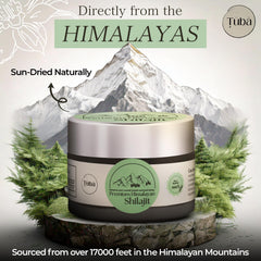 TUBA dosing spoon with Shilajit for precise 250-500 mg portions