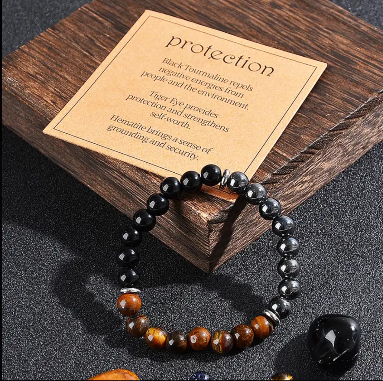TUBIANCA polished natural stone beads feel smooth on skin