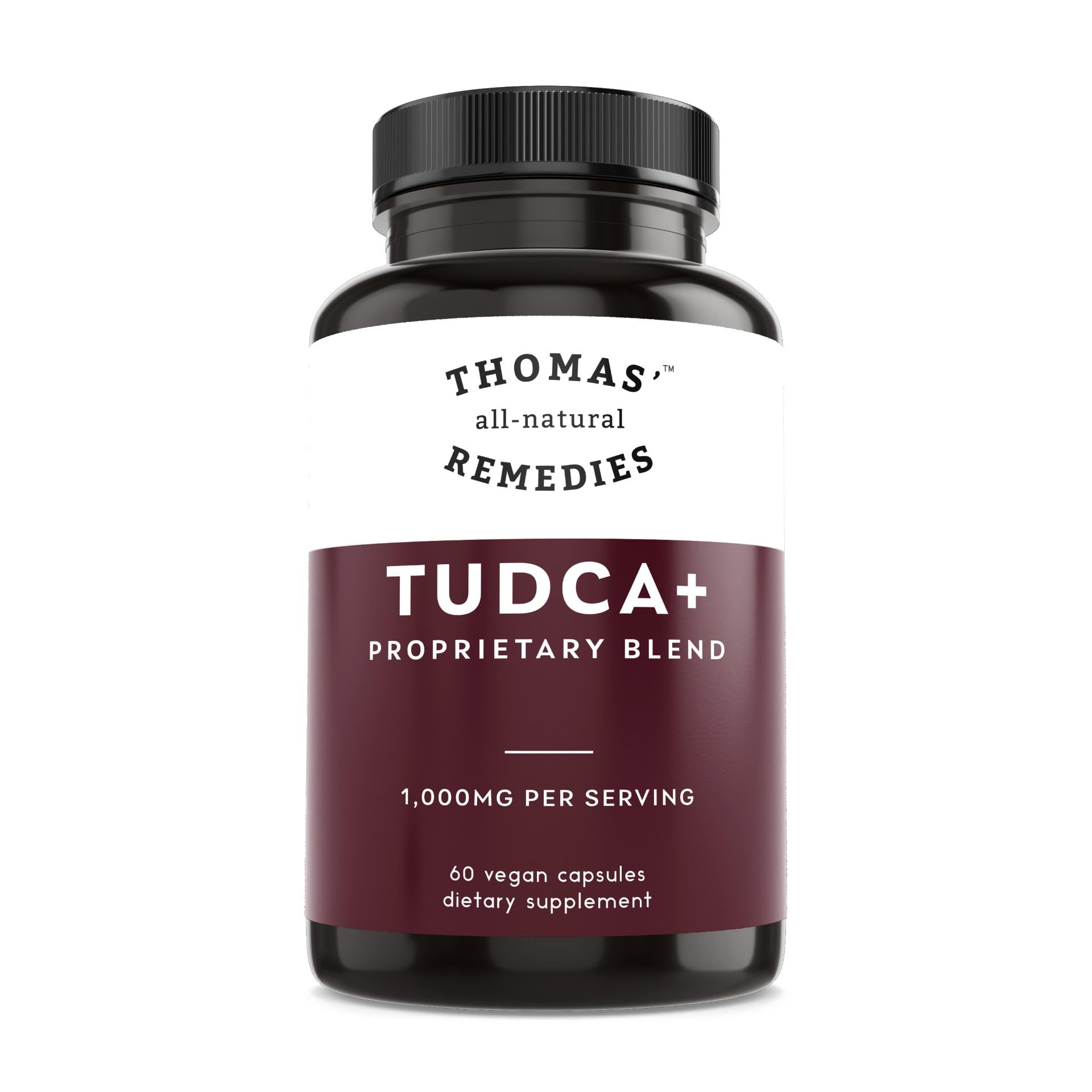 Tudca bottle with water suggests convenient daily dosing