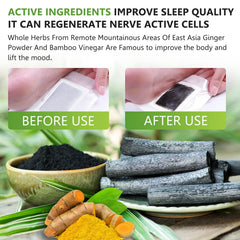 Tudiqe foot patch used before bed for a calm start to the night.