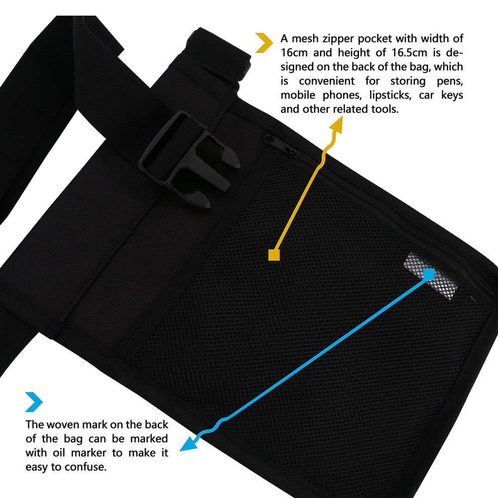Tuhaoge massage oil holster back name tag option for easy identification.
