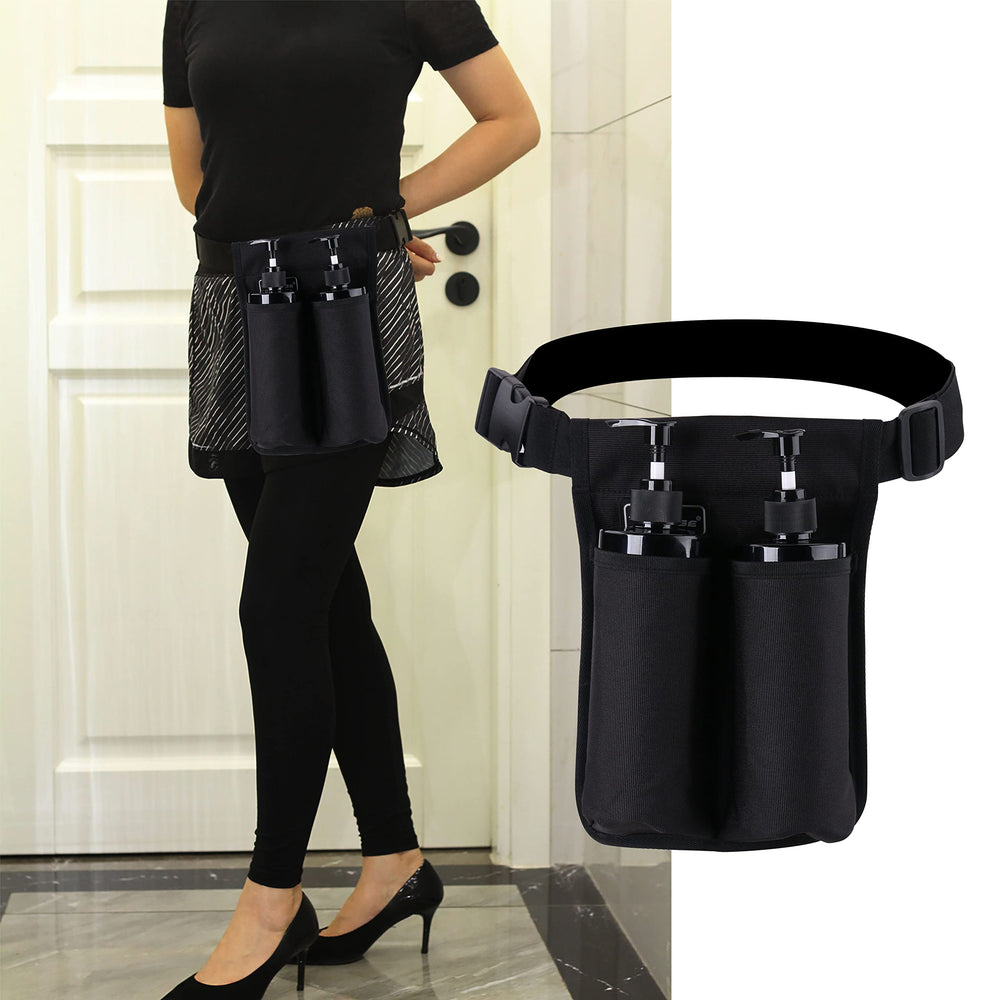 Tuhaoge massage oil holster bag dimensions 10.43 by 7.32 inches.
