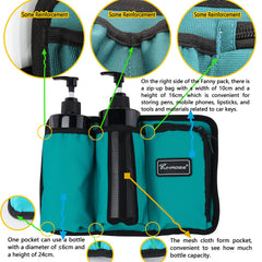 Tuhaoge massage oil holster side zip pocket stores keys and small tools securely.