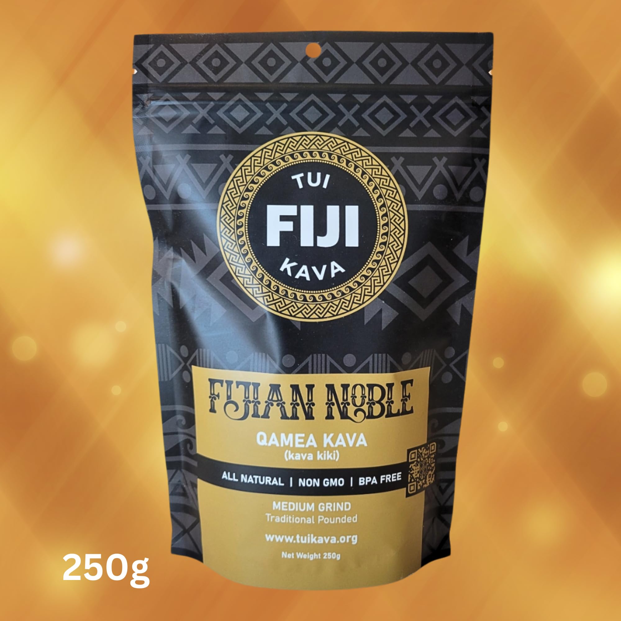 Traditional pounded medium grind kava powder prepared for authentic beverage.