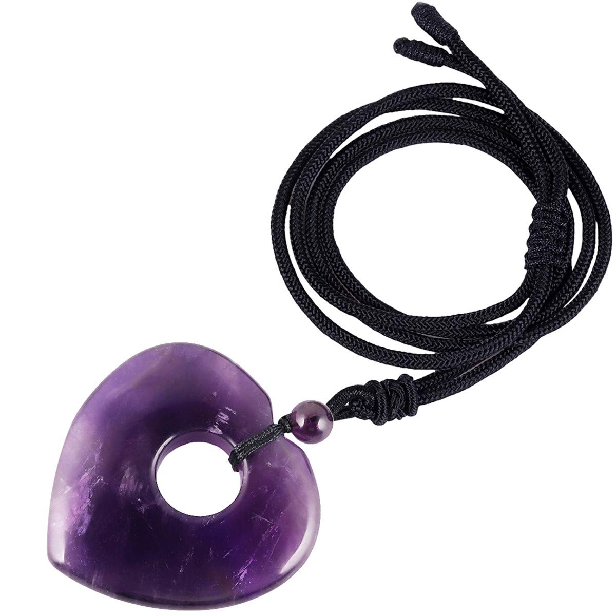 TUMBEELLUWA adjustable nylon cord necklace offers a customizable fit.