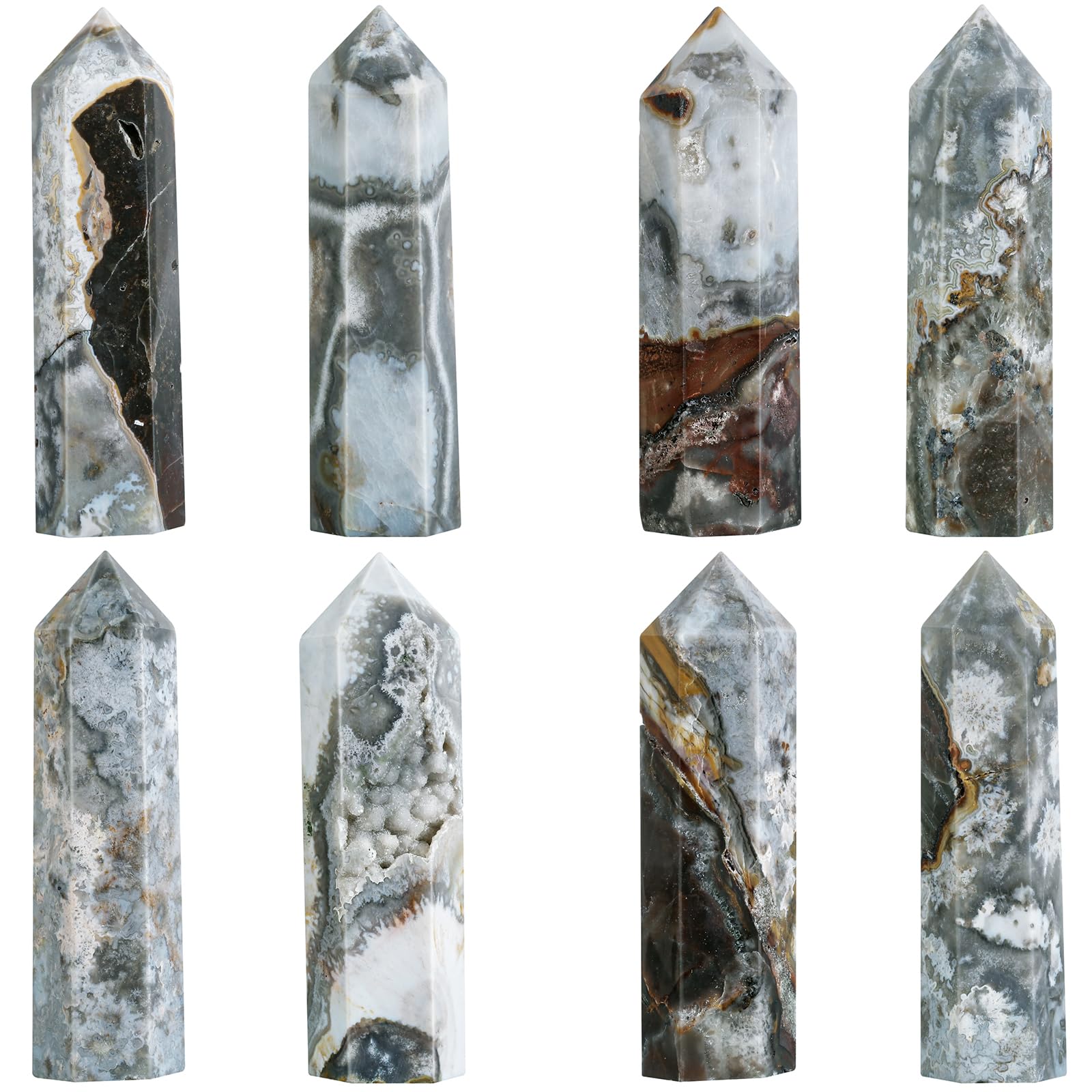 TUMBEELLUWA agate crystal with visible geode cracks for altar display.