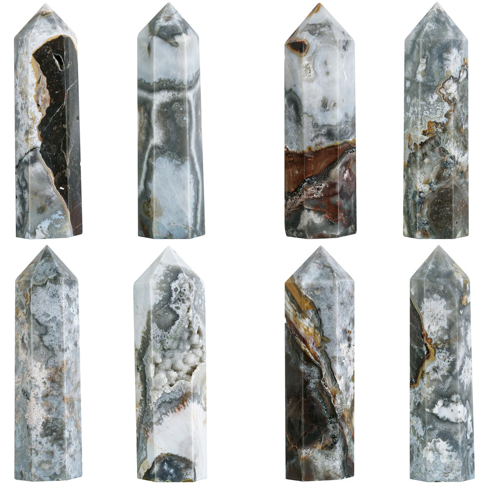 TUMBEELLUWA agate crystal with visible geode cracks for altar display.