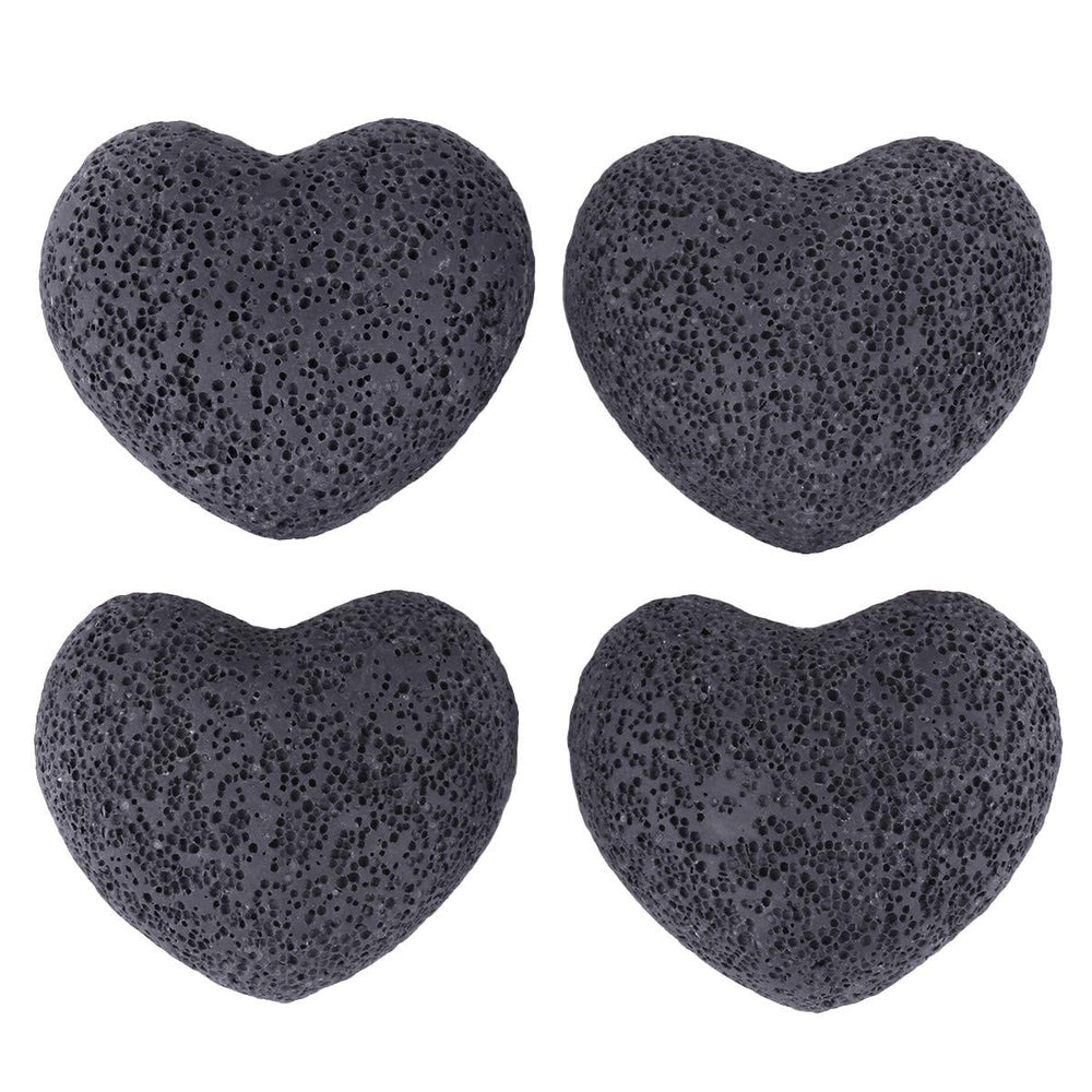 TUMBEELLUWA lava rock pocket stone in black for on-the-go diffusion.