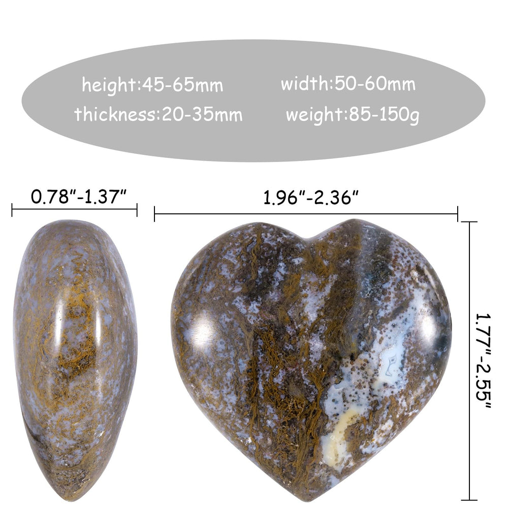 TUMBEELLUWA Natural Heart Stone with smooth touch supports stress relief during daily routines.