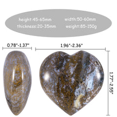 TUMBEELLUWA Natural Heart Stone with smooth touch supports stress relief during daily routines.