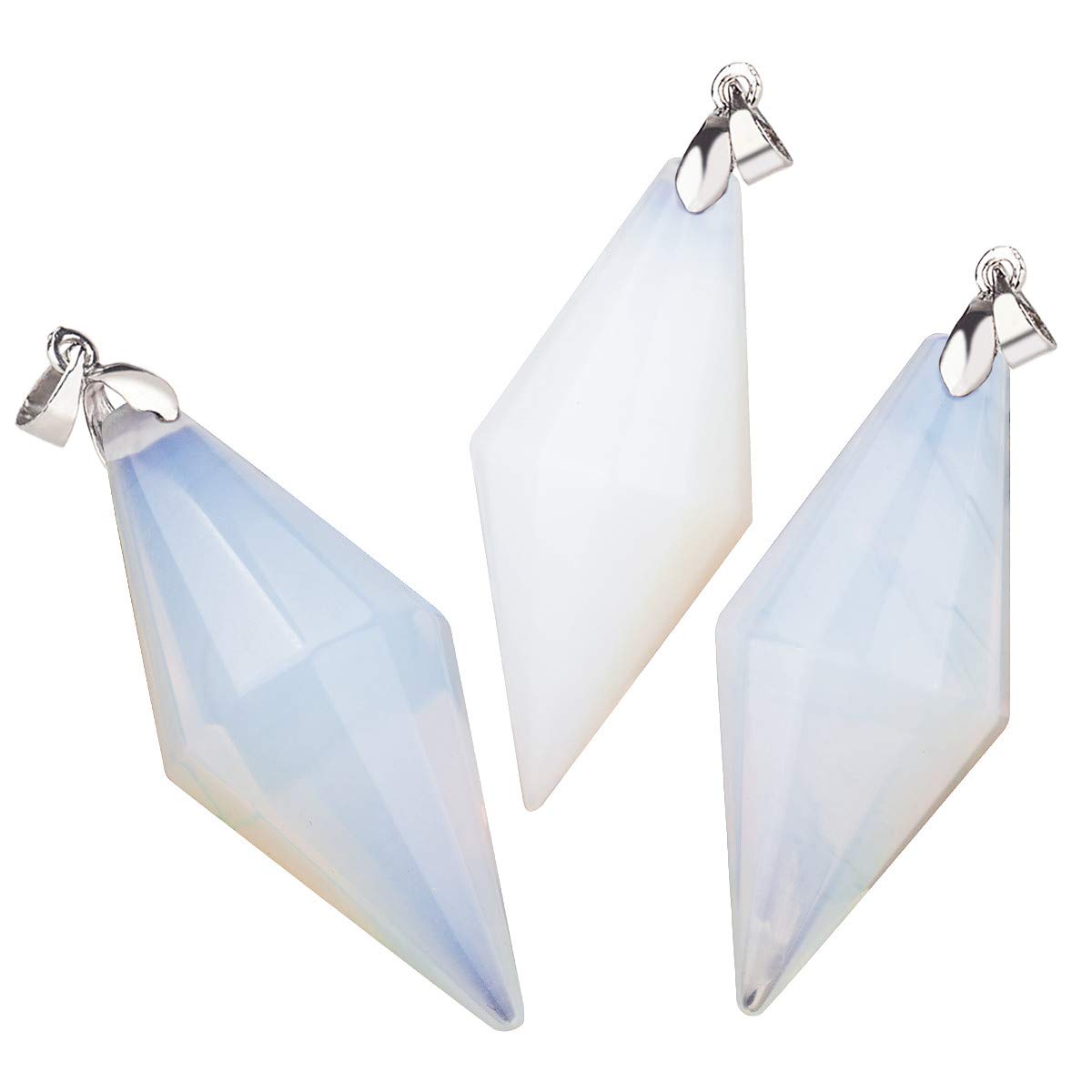 TUMBEELLUWA Opalite crystal point detail supports focus during chakra work.