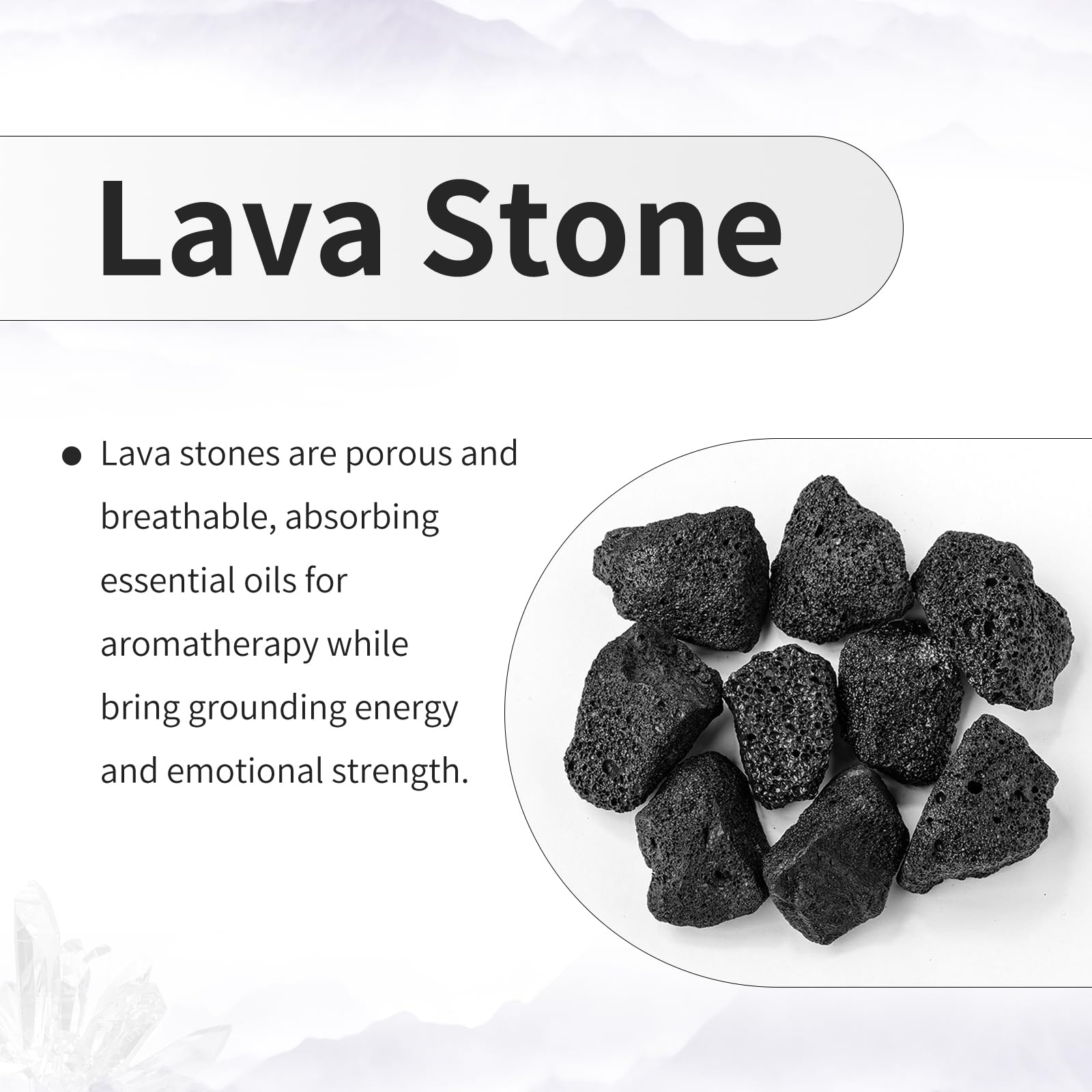 TUMBEELLUWA palm-size aromatherapy stone for diffuse aroma with touch.