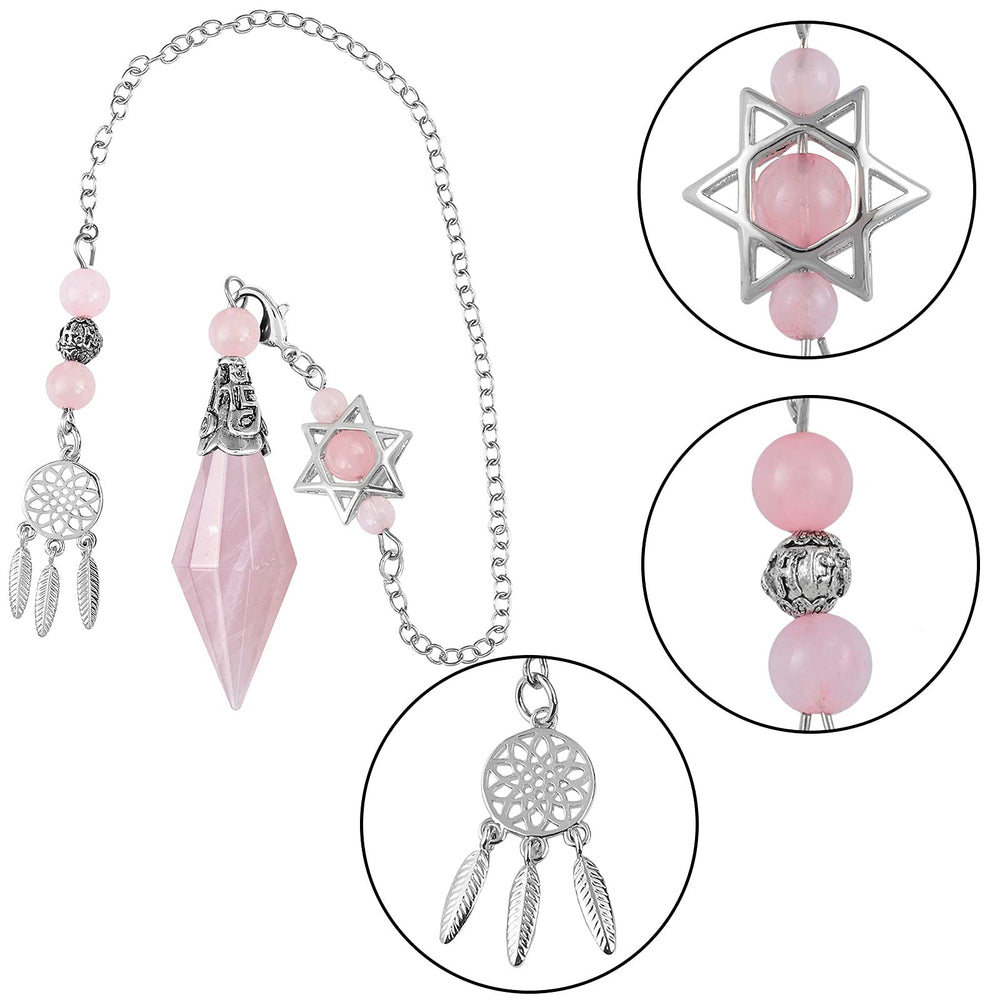 TUMBEELLUWA pendant and chain worn as a versatile accessory with crystal energy