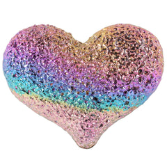 TUMBEELLUWA rainbow heart bismuth cluster decor with iridescent color.