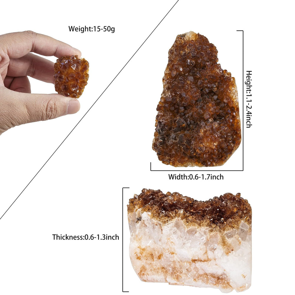 TUMBEELLUWA raw citrine crystal highlighting natural color variations