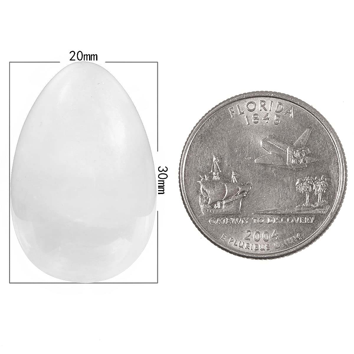 TUMBEELLUWA crystal egg close-up highlights natural color and texture