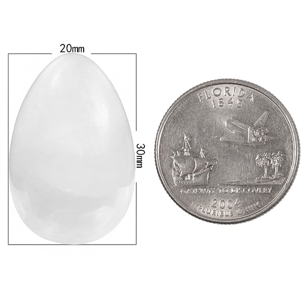 TUMBEELLUWA crystal egg close-up highlights natural color and texture