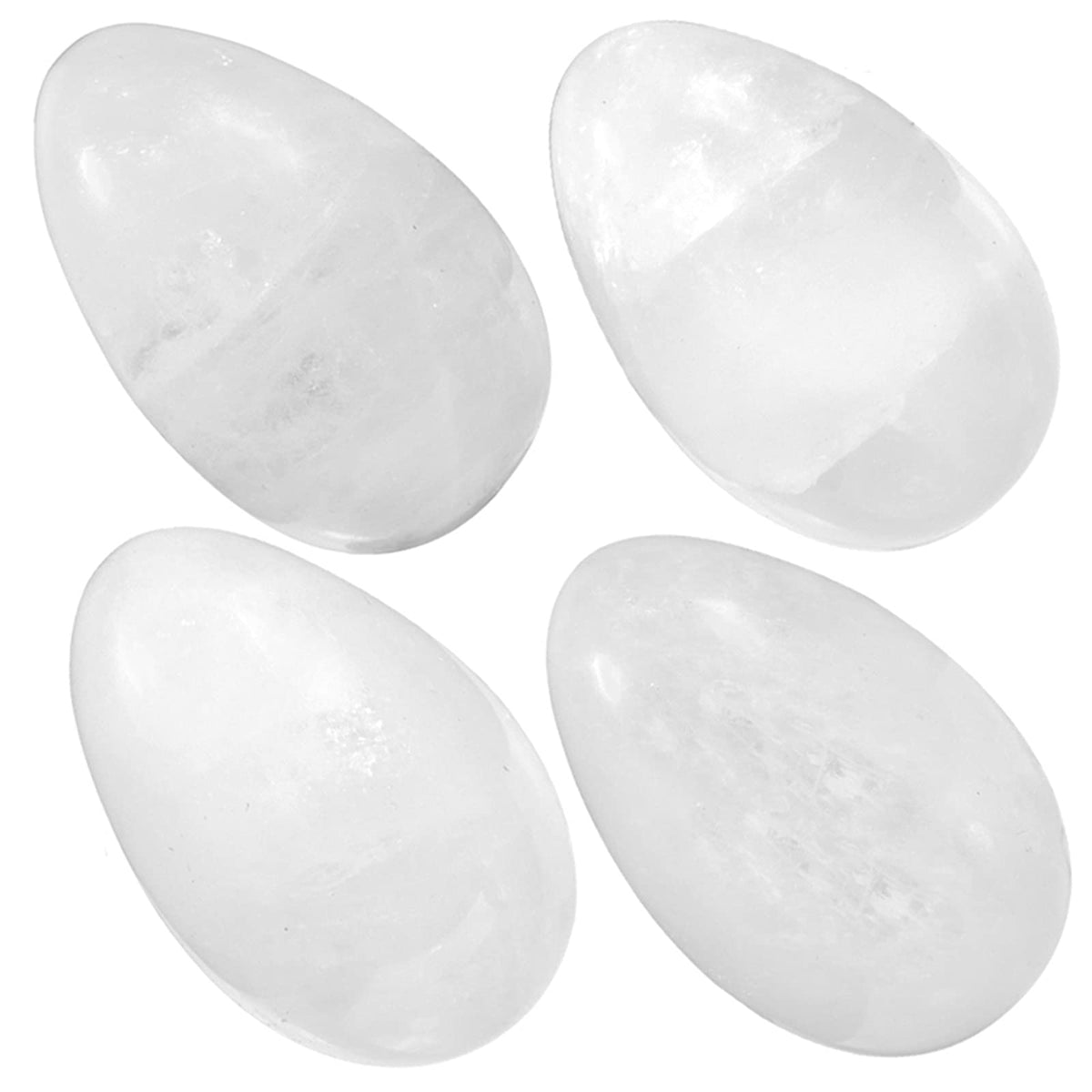 TUMBEELLUWA Reiki crystal eggs pack front view for calm energy decor