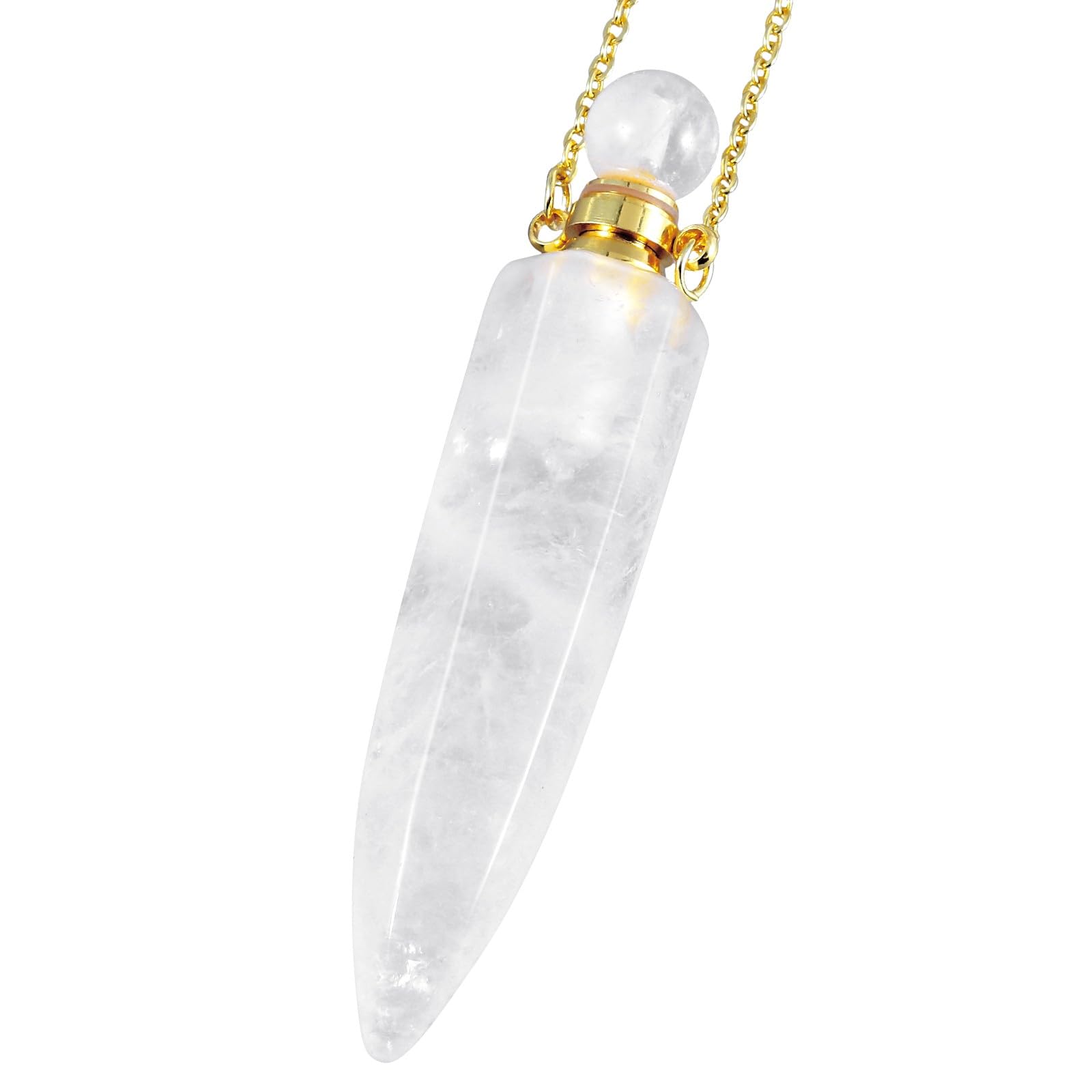 TUMBEELLUWA rock quartz diffuser pendant close-up, ideal for daily wear and subtle scent carry.