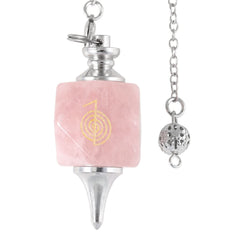 TUMBEELLUWA silvery chain pendulum ideal for energy work.